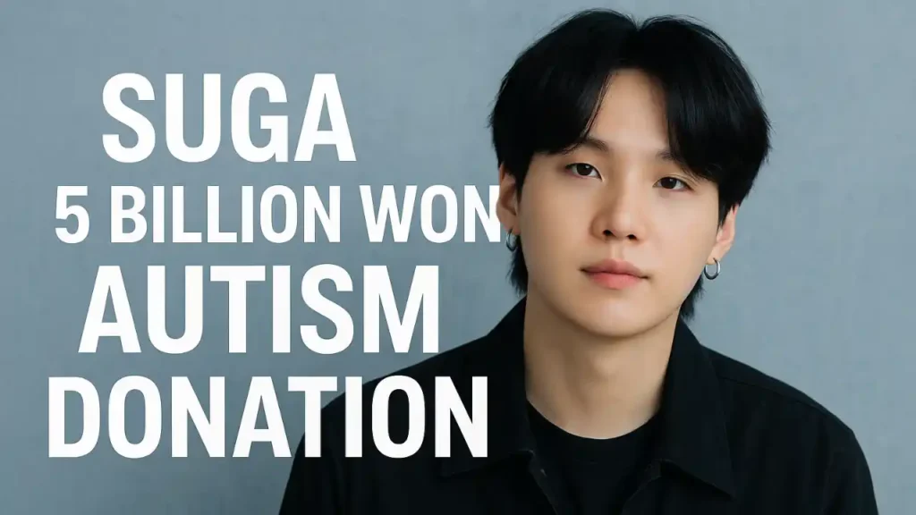 Suga 5 Billion Won Autism Donation