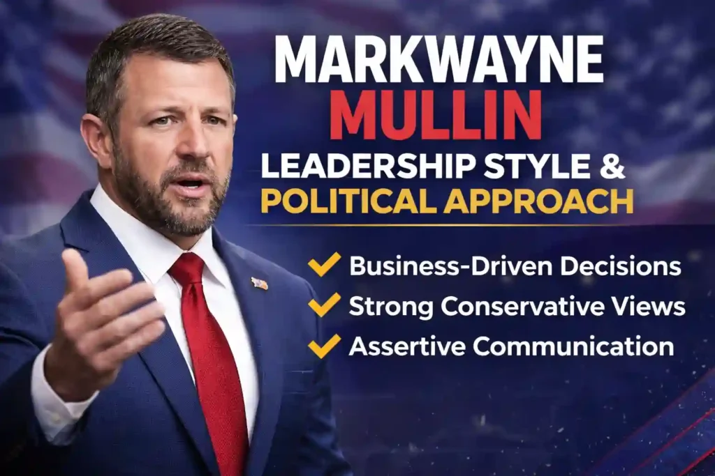 Markwayne Mullin Leadership Style and Political Approach A Deep Analysis